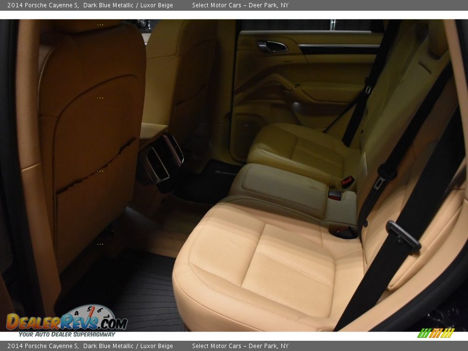 2014 Porsche Cayenne S Dark Blue Metallic / Luxor Beige Photo #12