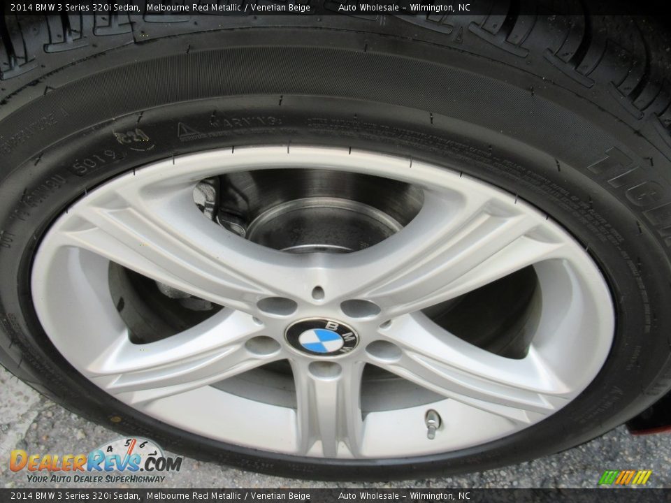 2014 BMW 3 Series 320i Sedan Melbourne Red Metallic / Venetian Beige Photo #7
