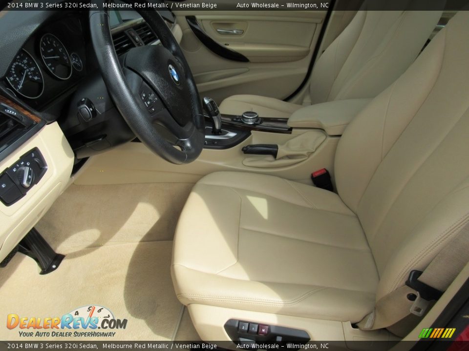 2014 BMW 3 Series 320i Sedan Melbourne Red Metallic / Venetian Beige Photo #10
