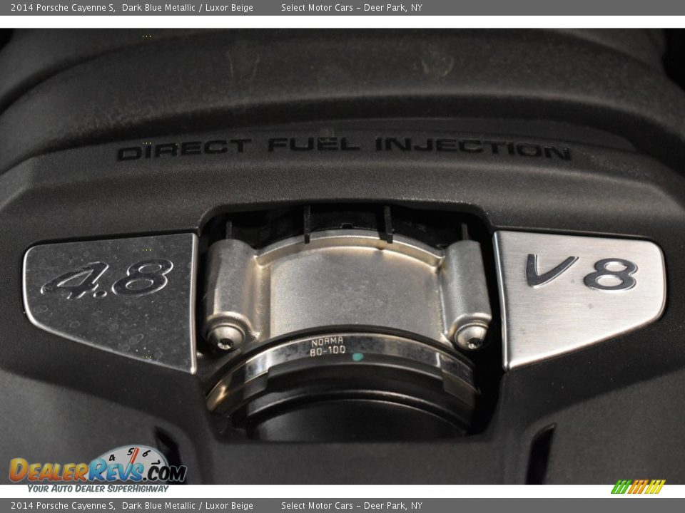 2014 Porsche Cayenne S Dark Blue Metallic / Luxor Beige Photo #18