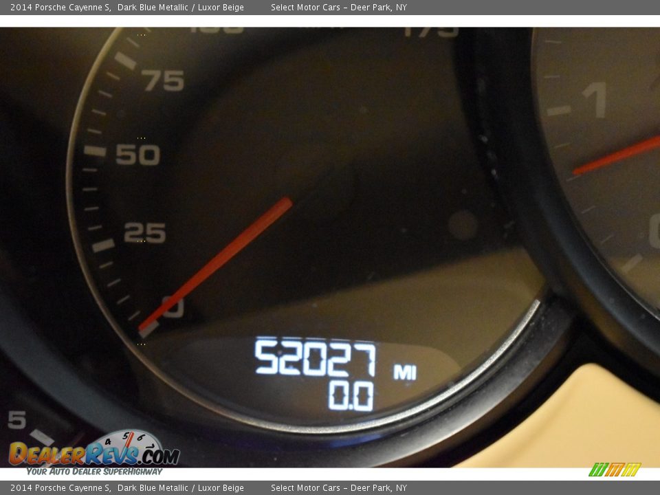 2014 Porsche Cayenne S Dark Blue Metallic / Luxor Beige Photo #19