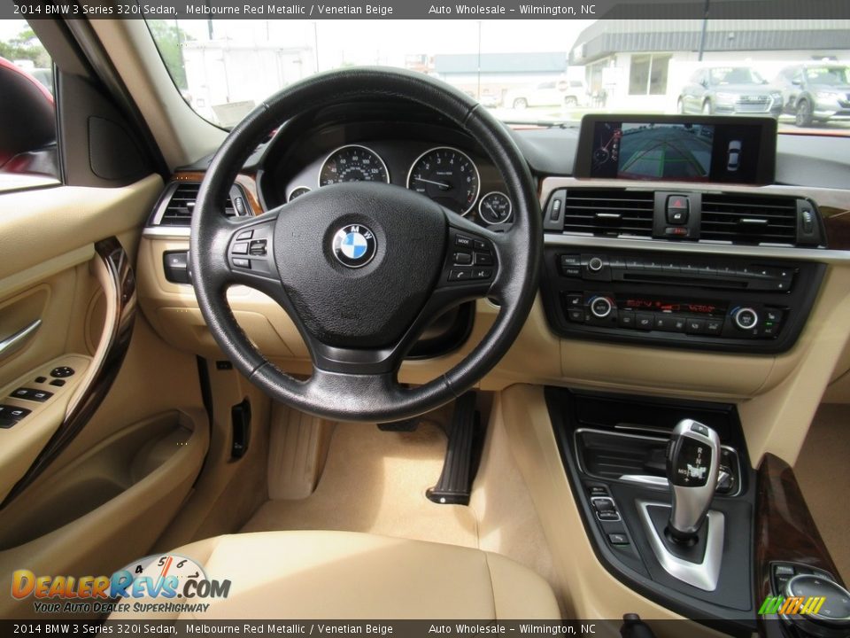 2014 BMW 3 Series 320i Sedan Melbourne Red Metallic / Venetian Beige Photo #15