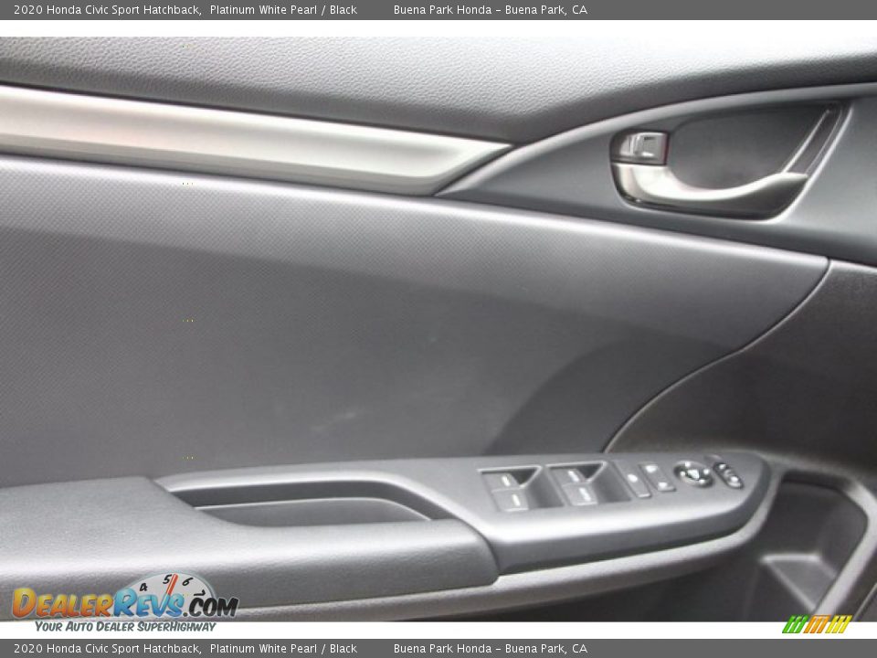 2020 Honda Civic Sport Hatchback Platinum White Pearl / Black Photo #9
