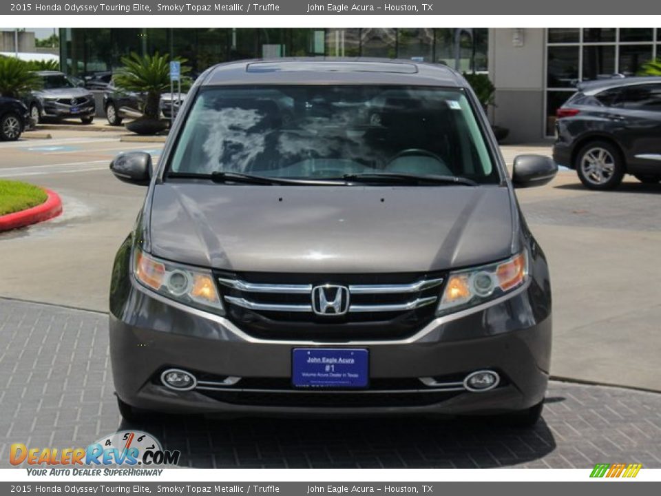 2015 Honda Odyssey Touring Elite Smoky Topaz Metallic / Truffle Photo #2