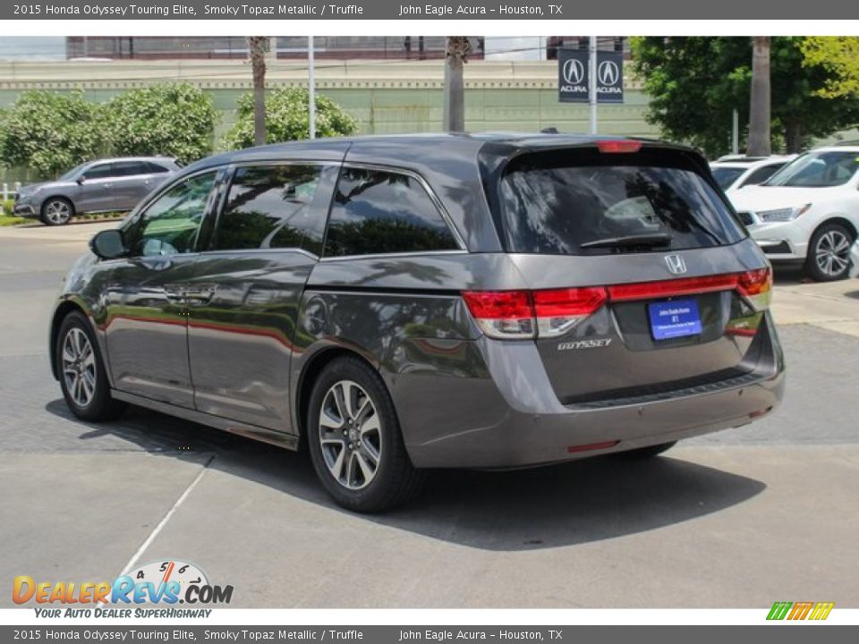 2015 Honda Odyssey Touring Elite Smoky Topaz Metallic / Truffle Photo #5