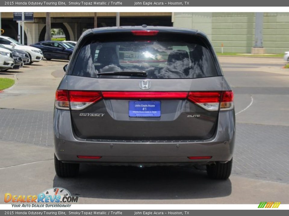 2015 Honda Odyssey Touring Elite Smoky Topaz Metallic / Truffle Photo #6