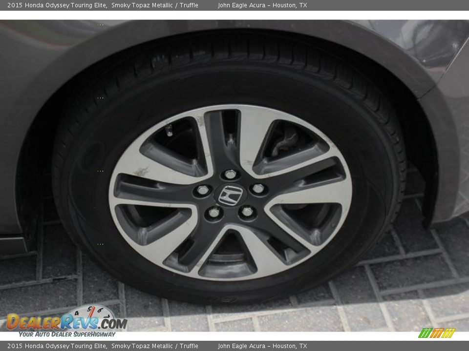 2015 Honda Odyssey Touring Elite Smoky Topaz Metallic / Truffle Photo #10