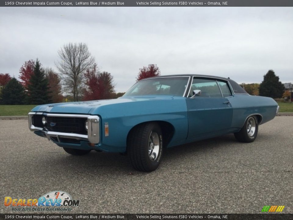 1969 Chevrolet Impala Custom Coupe LeMans Blue / Medium Blue Photo #1