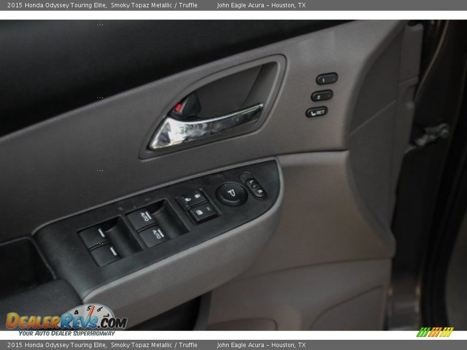 2015 Honda Odyssey Touring Elite Smoky Topaz Metallic / Truffle Photo #15