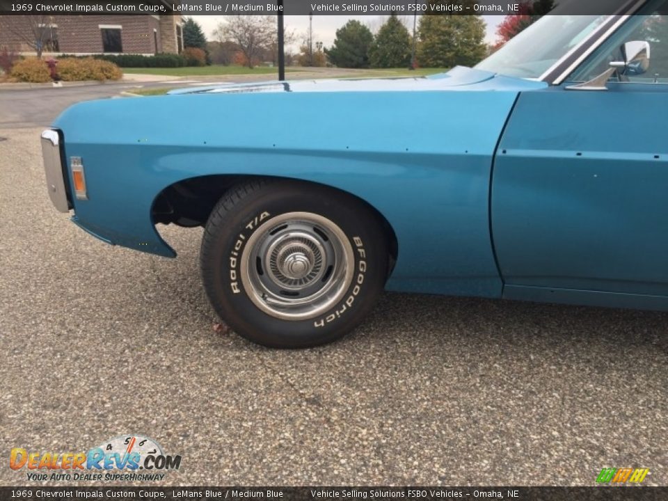 1969 Chevrolet Impala Custom Coupe LeMans Blue / Medium Blue Photo #9