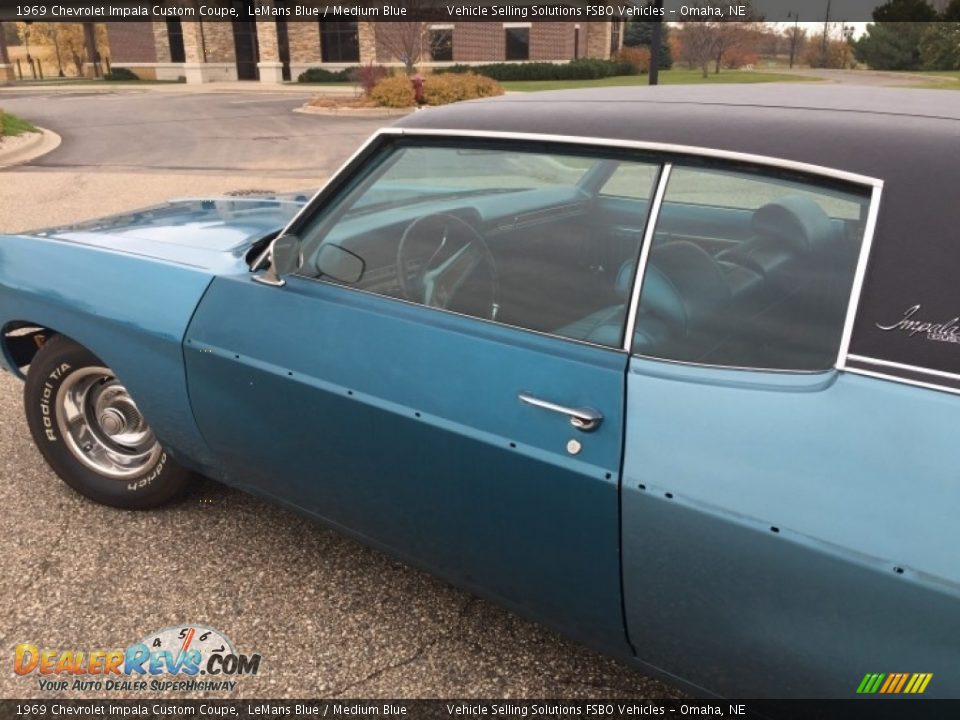 1969 Chevrolet Impala Custom Coupe LeMans Blue / Medium Blue Photo #10