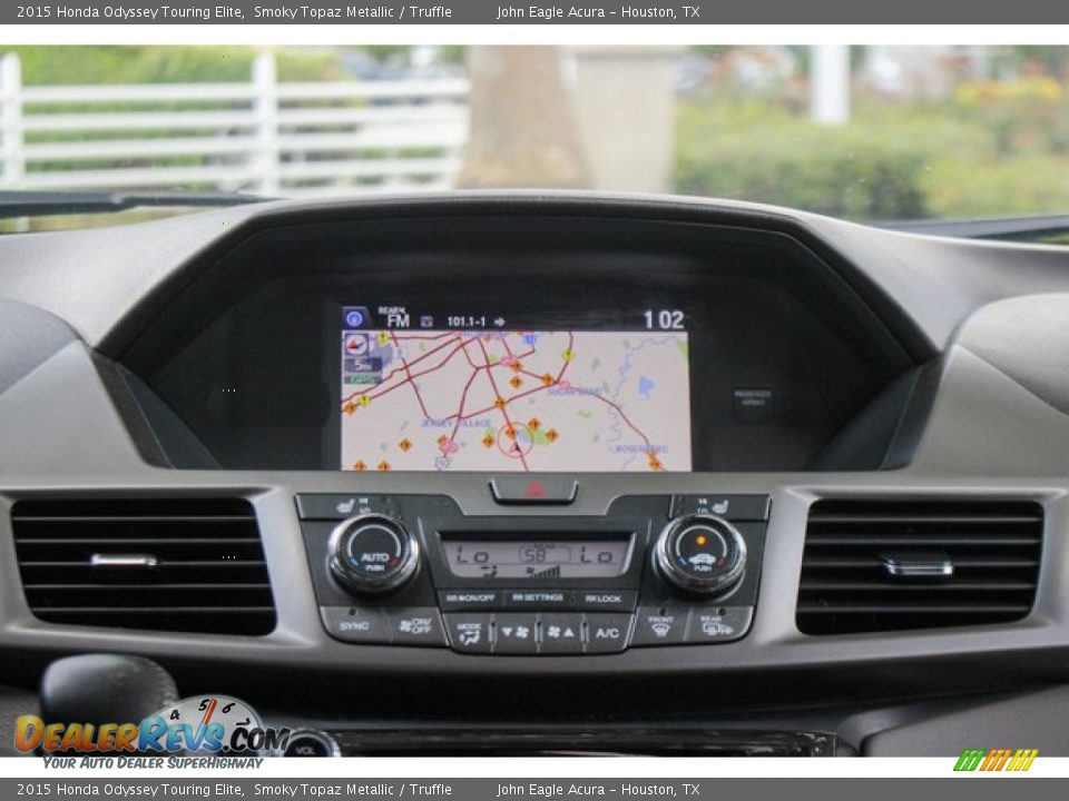 2015 Honda Odyssey Touring Elite Smoky Topaz Metallic / Truffle Photo #28