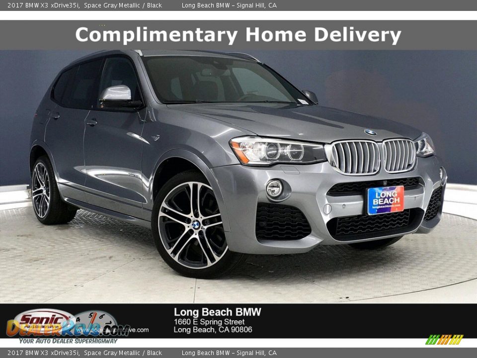 2017 BMW X3 xDrive35i Space Gray Metallic / Black Photo #1