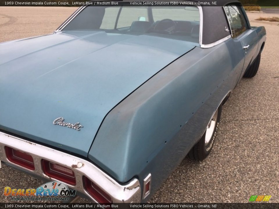 1969 Chevrolet Impala Custom Coupe LeMans Blue / Medium Blue Photo #20