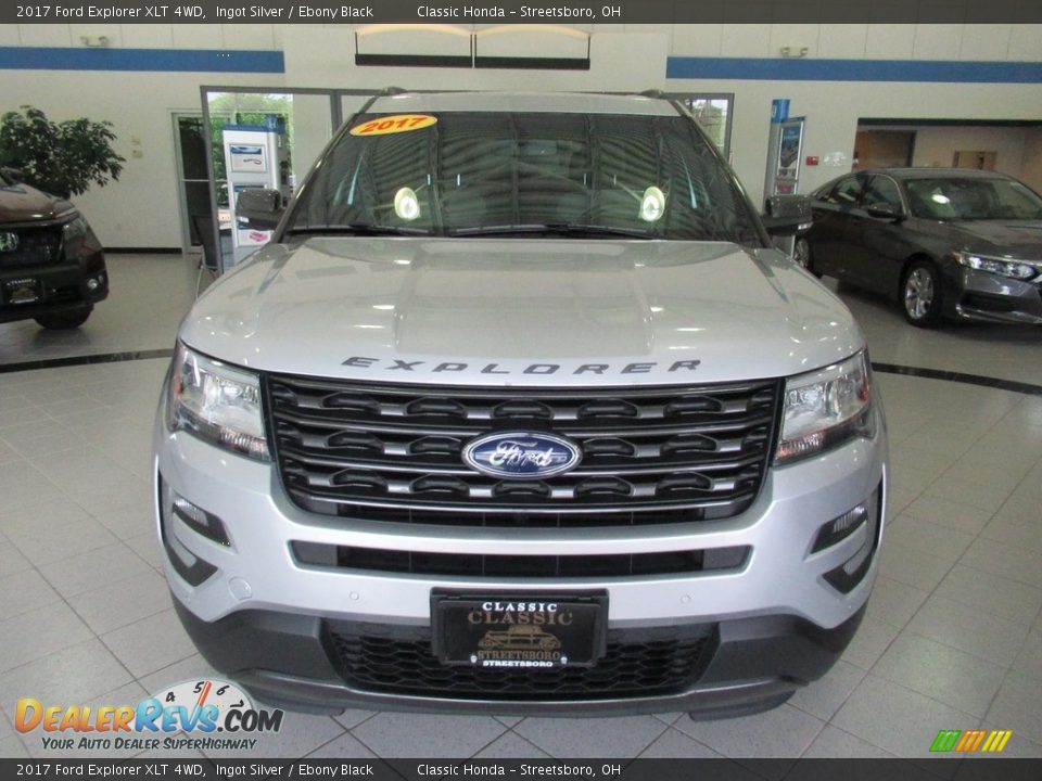 2017 Ford Explorer XLT 4WD Ingot Silver / Ebony Black Photo #2