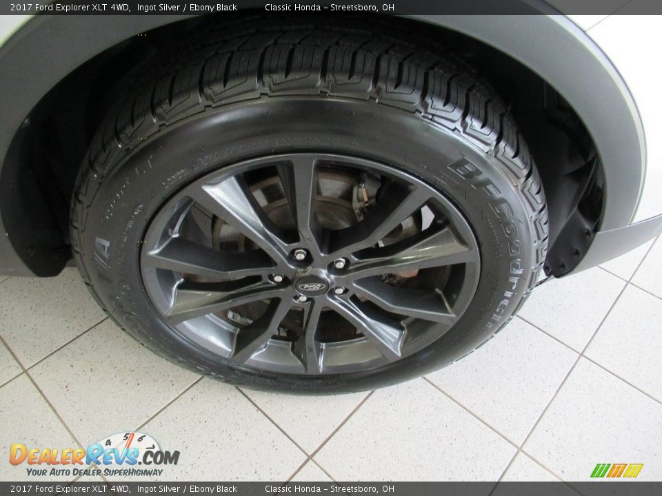 2017 Ford Explorer XLT 4WD Ingot Silver / Ebony Black Photo #5