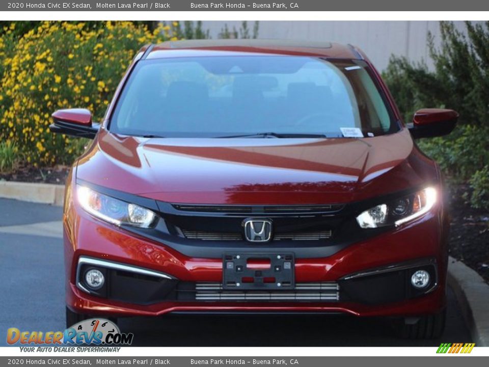 2020 Honda Civic EX Sedan Molten Lava Pearl / Black Photo #4