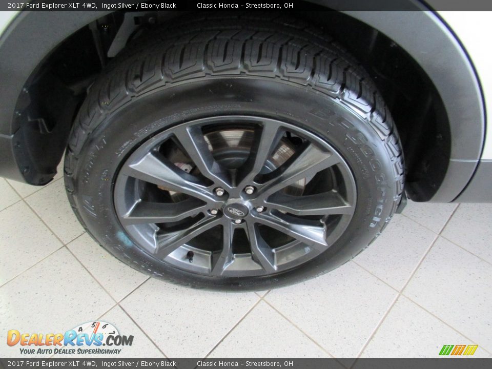 2017 Ford Explorer XLT 4WD Ingot Silver / Ebony Black Photo #6