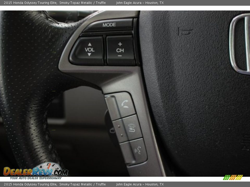 2015 Honda Odyssey Touring Elite Smoky Topaz Metallic / Truffle Photo #36