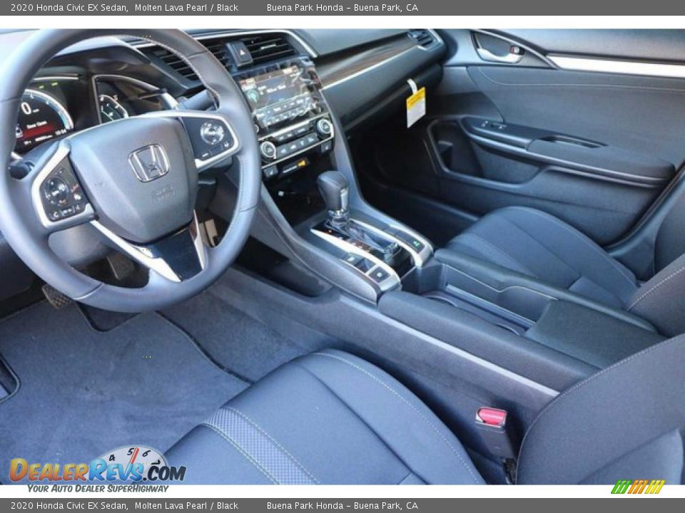 2020 Honda Civic EX Sedan Molten Lava Pearl / Black Photo #8
