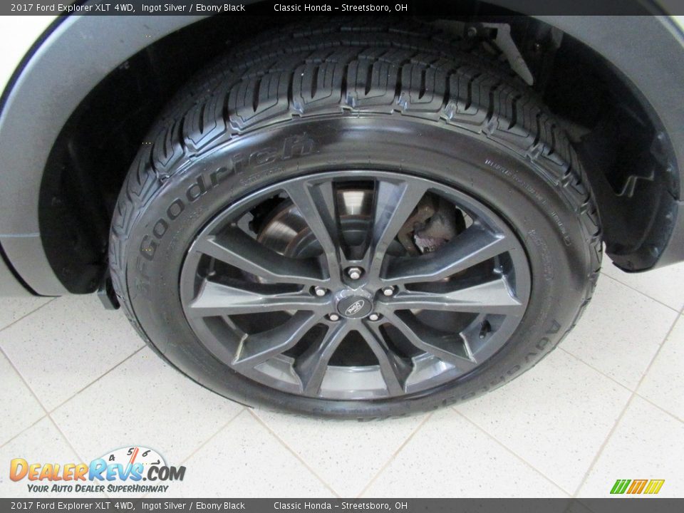2017 Ford Explorer XLT 4WD Ingot Silver / Ebony Black Photo #11