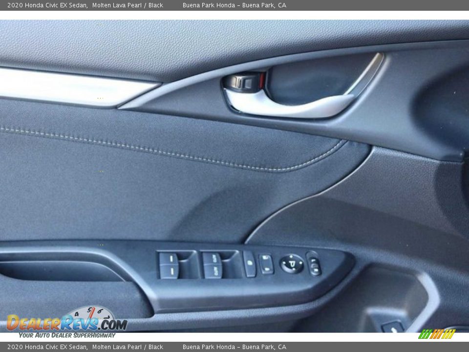 2020 Honda Civic EX Sedan Molten Lava Pearl / Black Photo #9