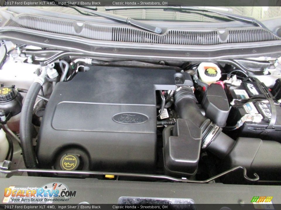 2017 Ford Explorer XLT 4WD Ingot Silver / Ebony Black Photo #13