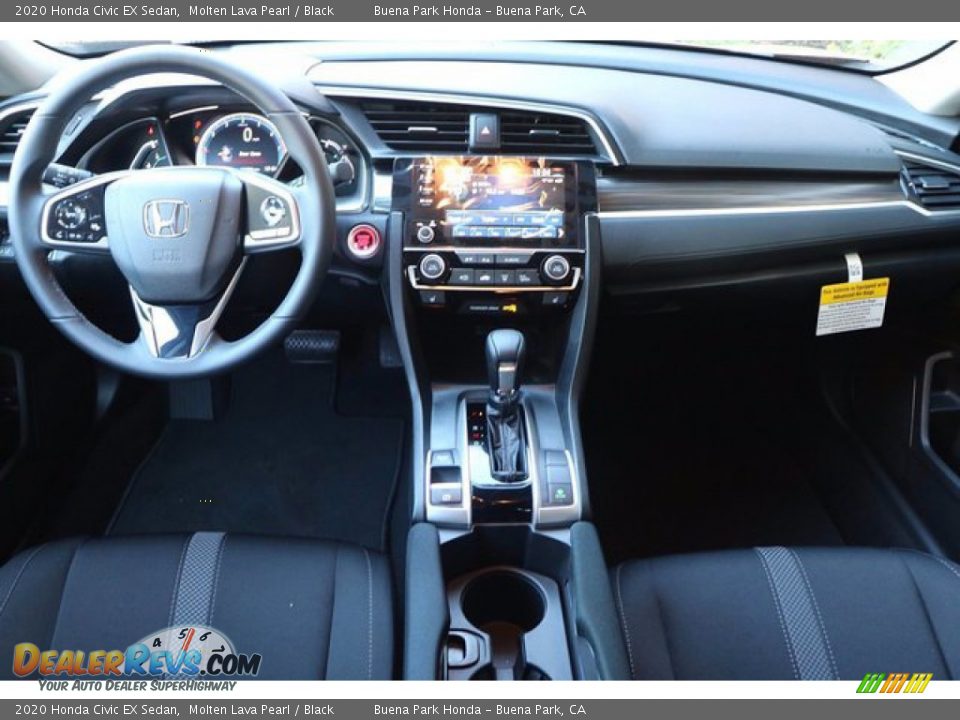 2020 Honda Civic EX Sedan Molten Lava Pearl / Black Photo #11
