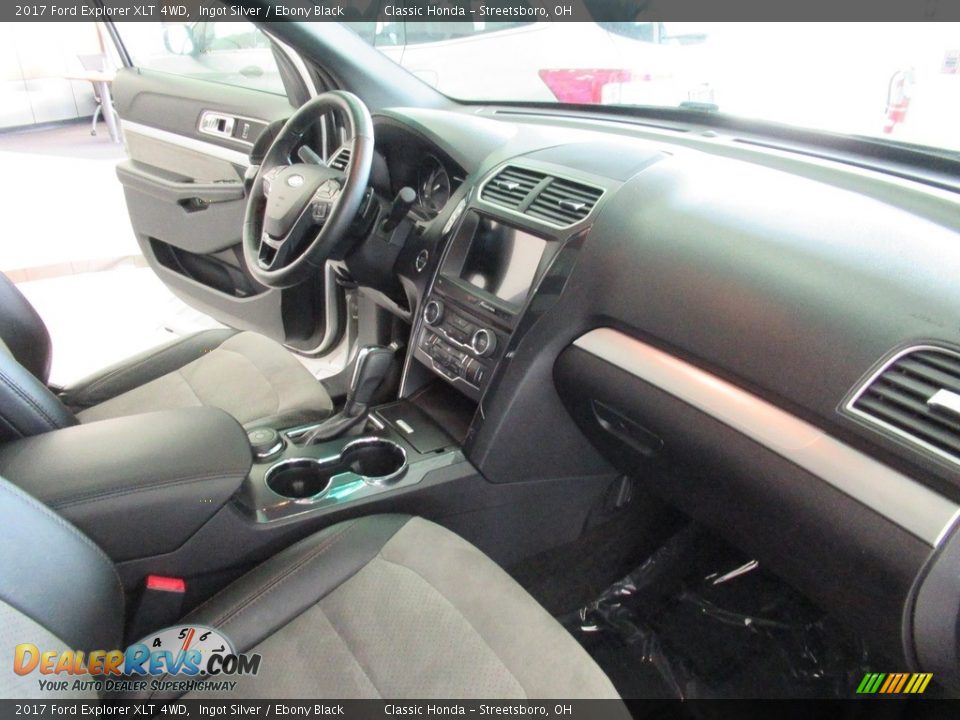 2017 Ford Explorer XLT 4WD Ingot Silver / Ebony Black Photo #15