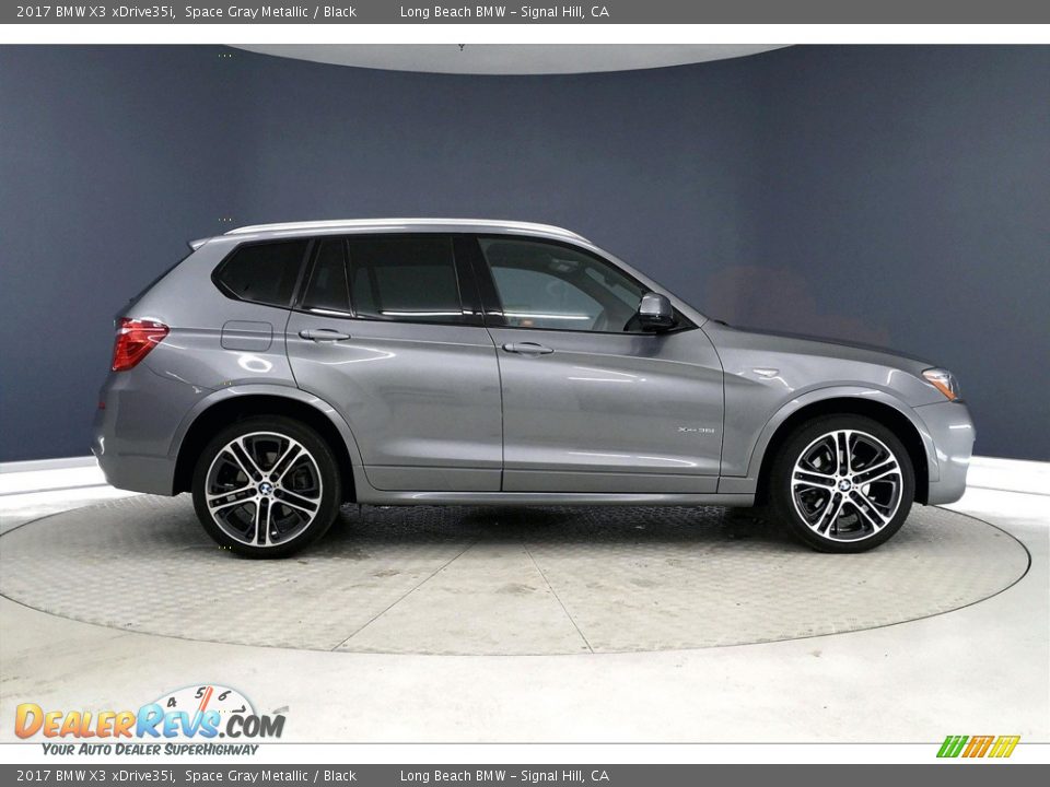 2017 BMW X3 xDrive35i Space Gray Metallic / Black Photo #14