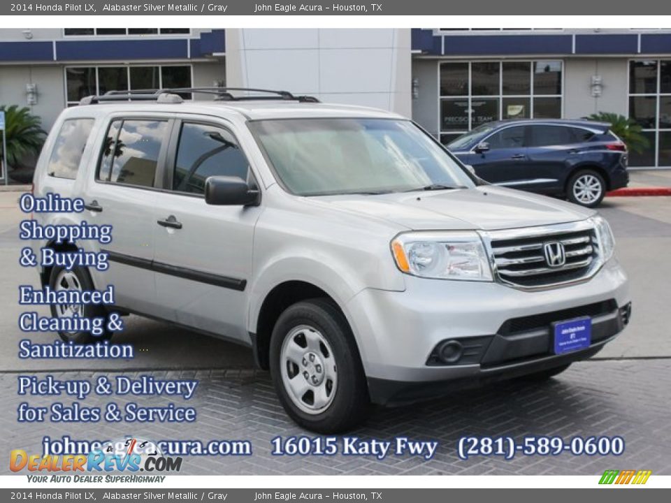 2014 Honda Pilot LX Alabaster Silver Metallic / Gray Photo #1