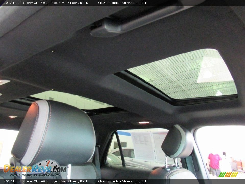 2017 Ford Explorer XLT 4WD Ingot Silver / Ebony Black Photo #17