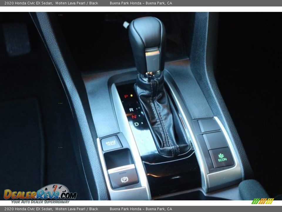 2020 Honda Civic EX Sedan Molten Lava Pearl / Black Photo #14
