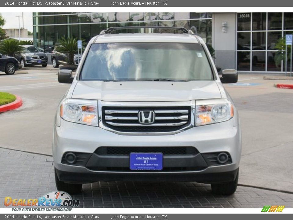 2014 Honda Pilot LX Alabaster Silver Metallic / Gray Photo #2