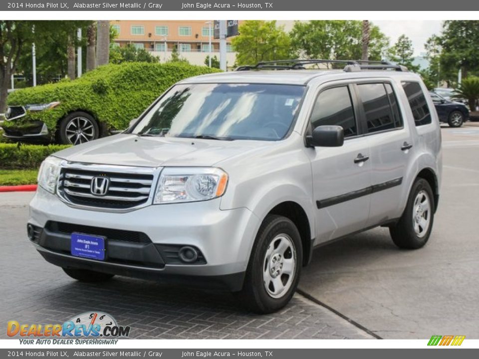 2014 Honda Pilot LX Alabaster Silver Metallic / Gray Photo #3