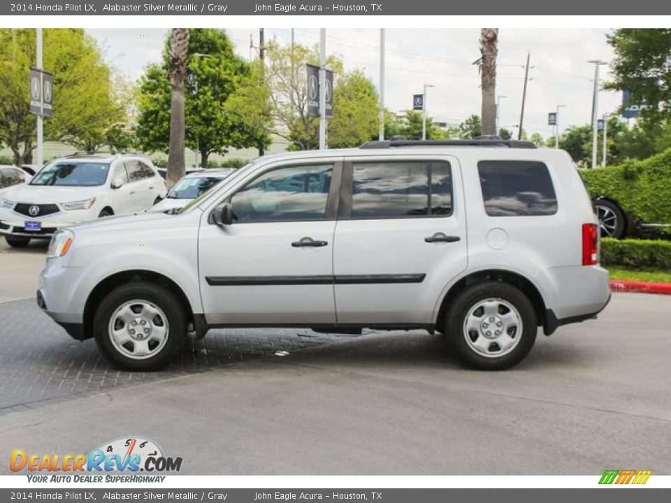2014 Honda Pilot LX Alabaster Silver Metallic / Gray Photo #4