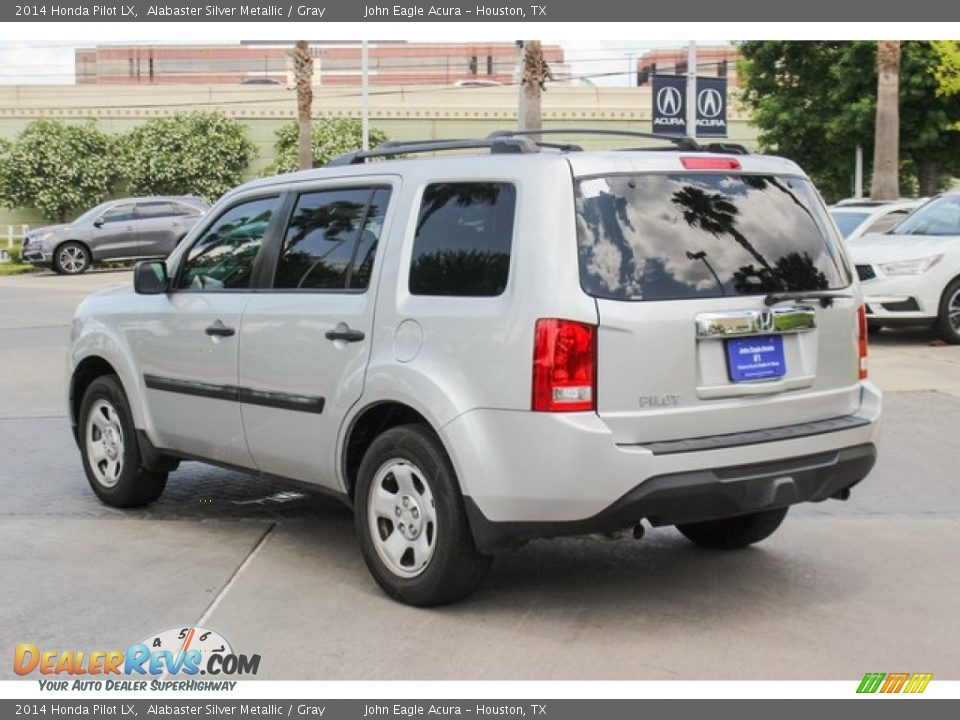 2014 Honda Pilot LX Alabaster Silver Metallic / Gray Photo #5