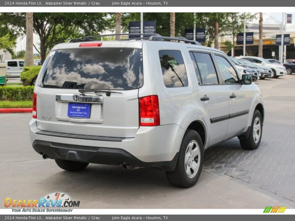 2014 Honda Pilot LX Alabaster Silver Metallic / Gray Photo #7