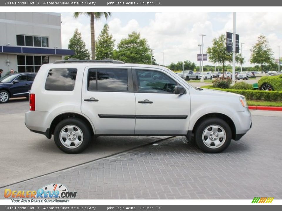 2014 Honda Pilot LX Alabaster Silver Metallic / Gray Photo #8