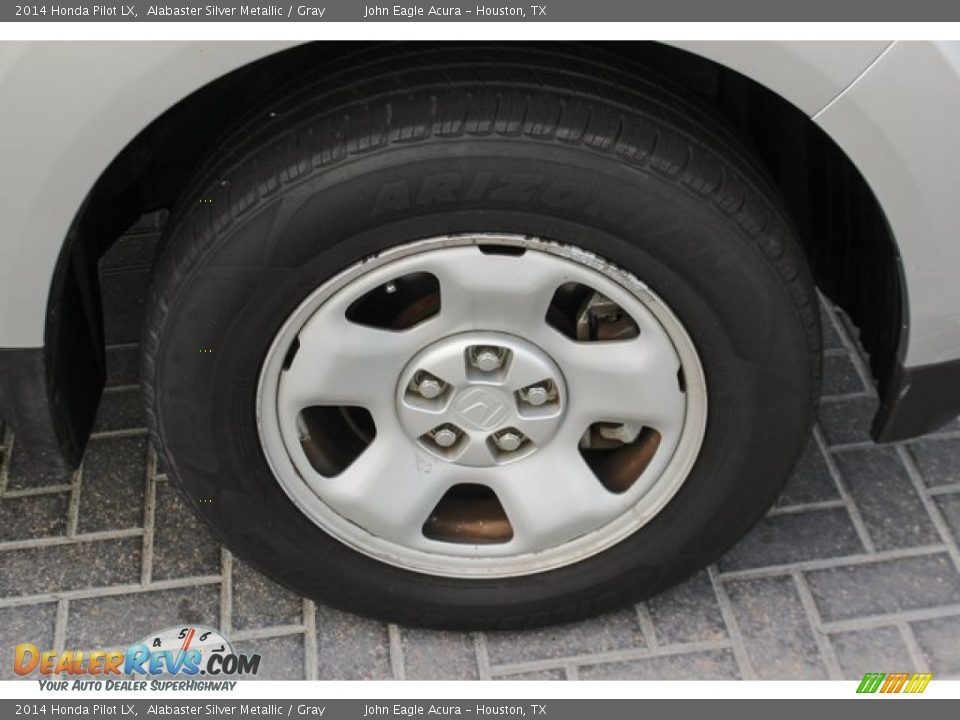 2014 Honda Pilot LX Alabaster Silver Metallic / Gray Photo #10