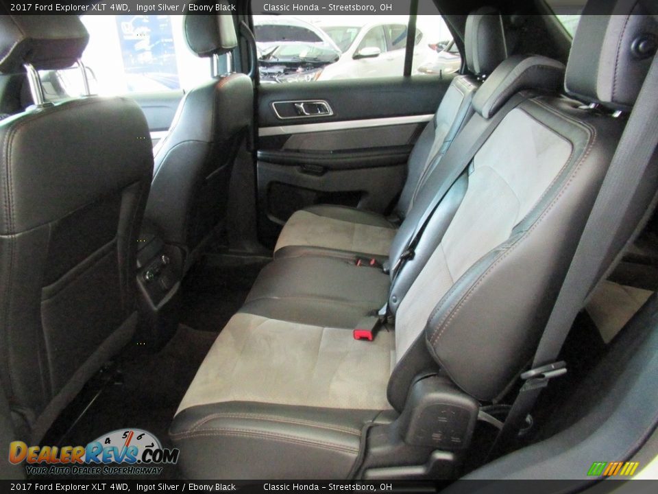 2017 Ford Explorer XLT 4WD Ingot Silver / Ebony Black Photo #26