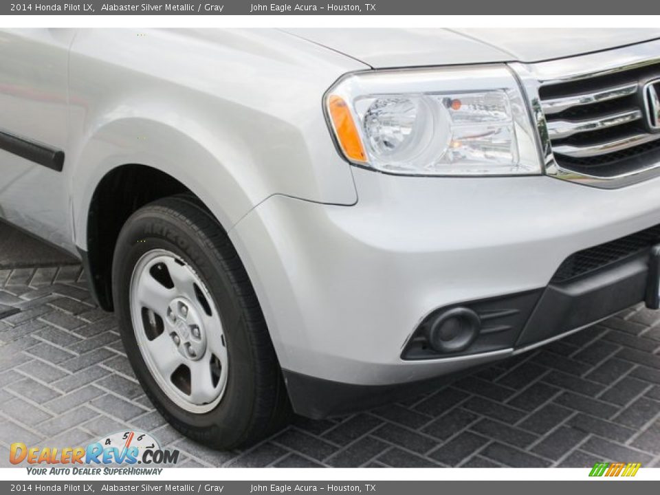 2014 Honda Pilot LX Alabaster Silver Metallic / Gray Photo #12