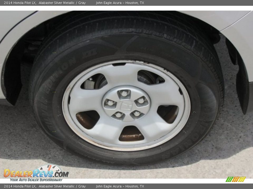 2014 Honda Pilot LX Alabaster Silver Metallic / Gray Photo #13