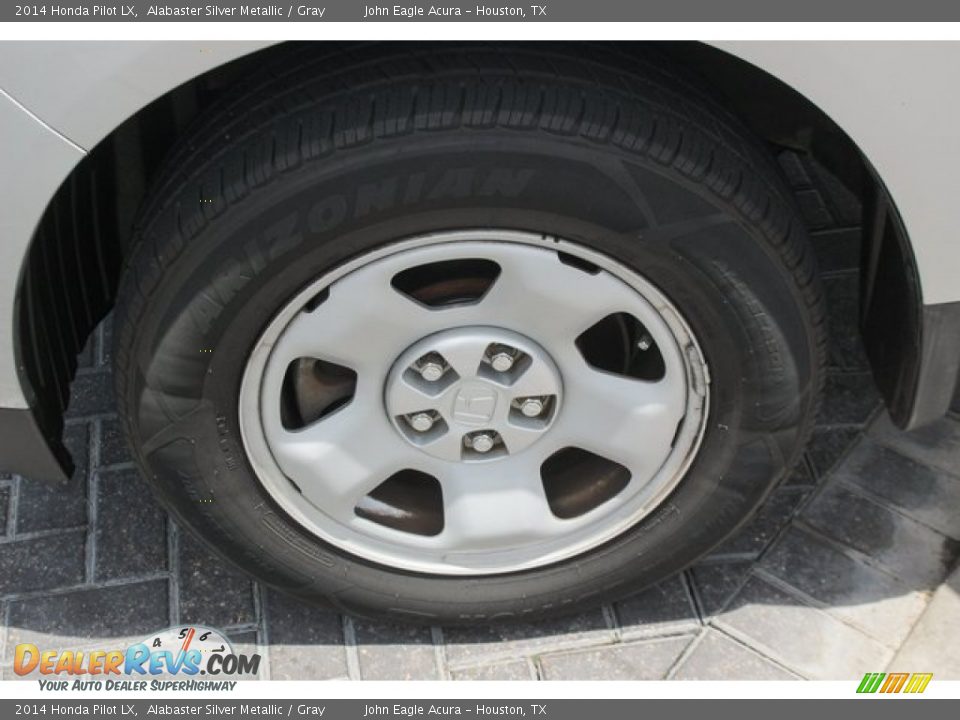 2014 Honda Pilot LX Alabaster Silver Metallic / Gray Photo #14