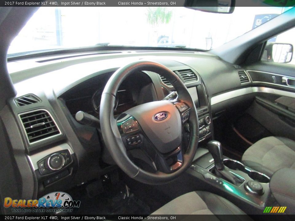 2017 Ford Explorer XLT 4WD Ingot Silver / Ebony Black Photo #29