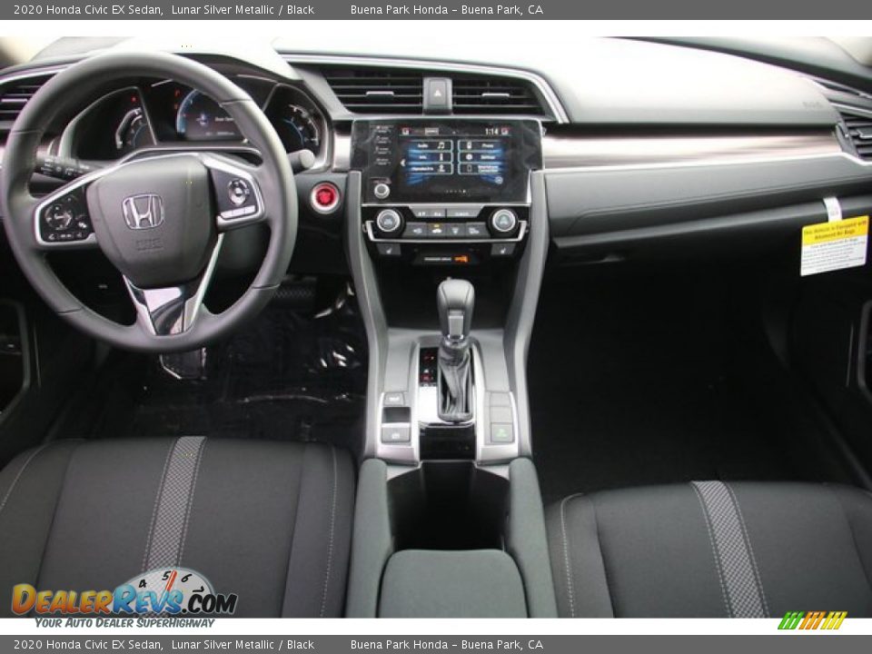 2020 Honda Civic EX Sedan Lunar Silver Metallic / Black Photo #12