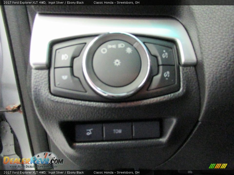 2017 Ford Explorer XLT 4WD Ingot Silver / Ebony Black Photo #31