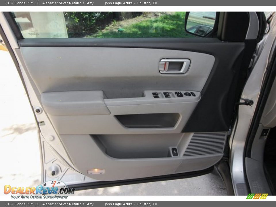 2014 Honda Pilot LX Alabaster Silver Metallic / Gray Photo #17