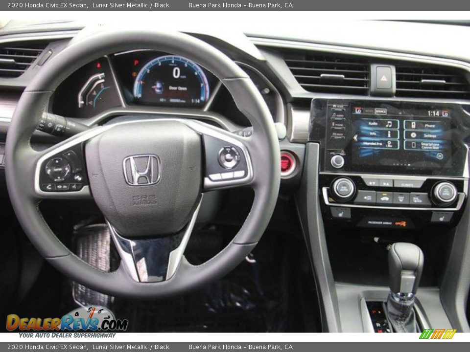 2020 Honda Civic EX Sedan Lunar Silver Metallic / Black Photo #13
