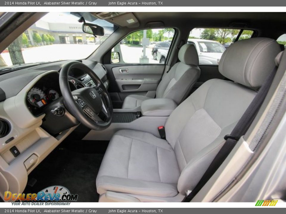 2014 Honda Pilot LX Alabaster Silver Metallic / Gray Photo #18